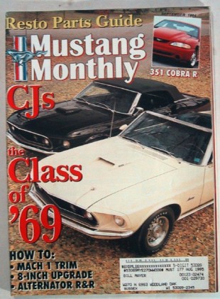 MUSTANG MONTHLY 1994 SEPT - '69 COBRA JET Spcl, NEW R*